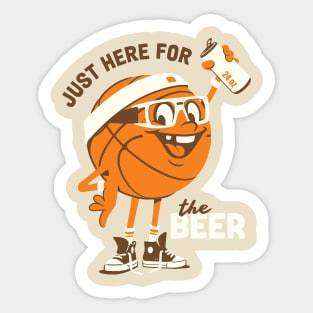 Basketball and Beer! Sticker